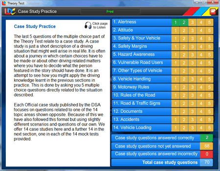 case study theory test